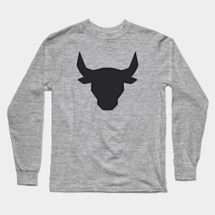 Bull Head Art Design Long Sleeve T-Shirt